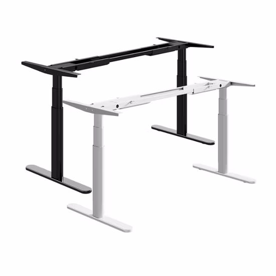 Hochwertiger Büroschreibtisch, elektrisch höhenverstellbar, Stehpult mit elektrischem Gestell für das Heimbüro