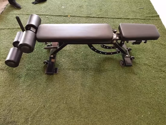 Kommerzielle Hantelbank mit verstellbarer, klappbarer Kurzhantel und flacher Neigungs- und Neigungsübung